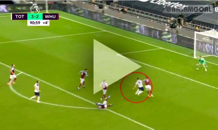 Niewykorzystana sytuacja Bale'a w 91. minucie z WHU... [VIDEO]